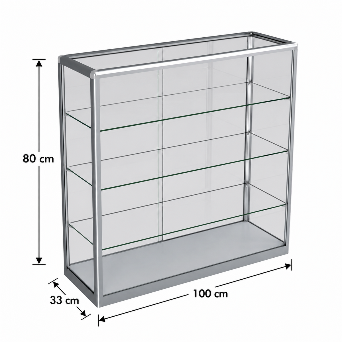 Counter Top Vape Display - Silver (100x80 cm)