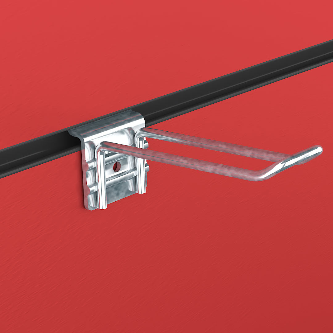 Slatwall Euro Hook Retail Shop Display Fitting Loop Prong 4" 10 cm — Dynamic Shelf