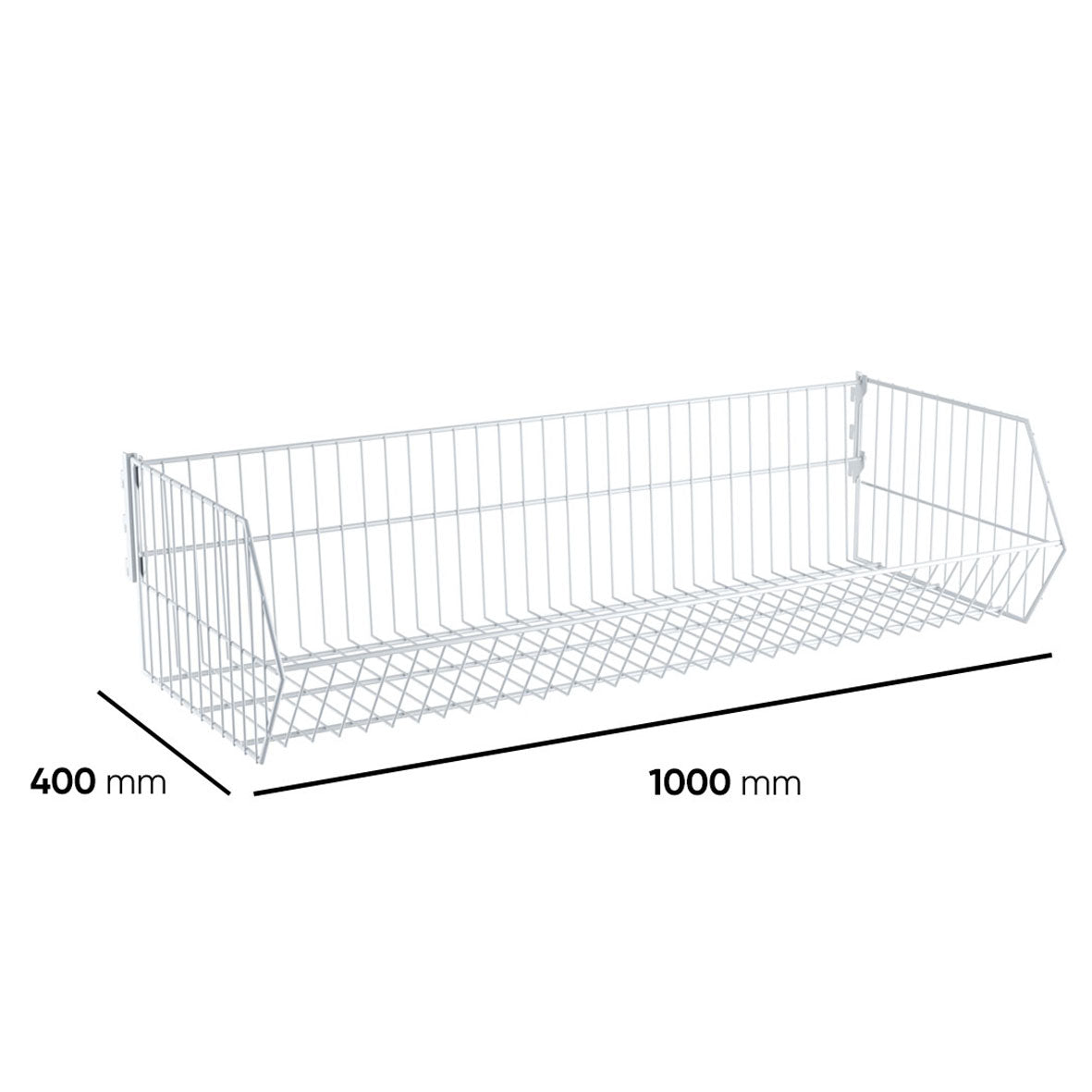 Wire Basket for Shop Shelving (800 mm) — view 3