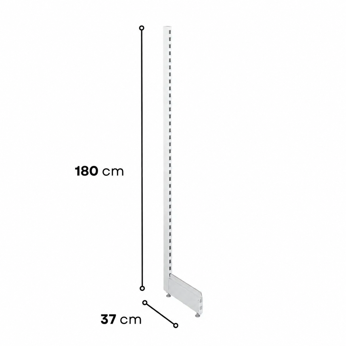 1.8m Wall Shelving End Leg - view 6