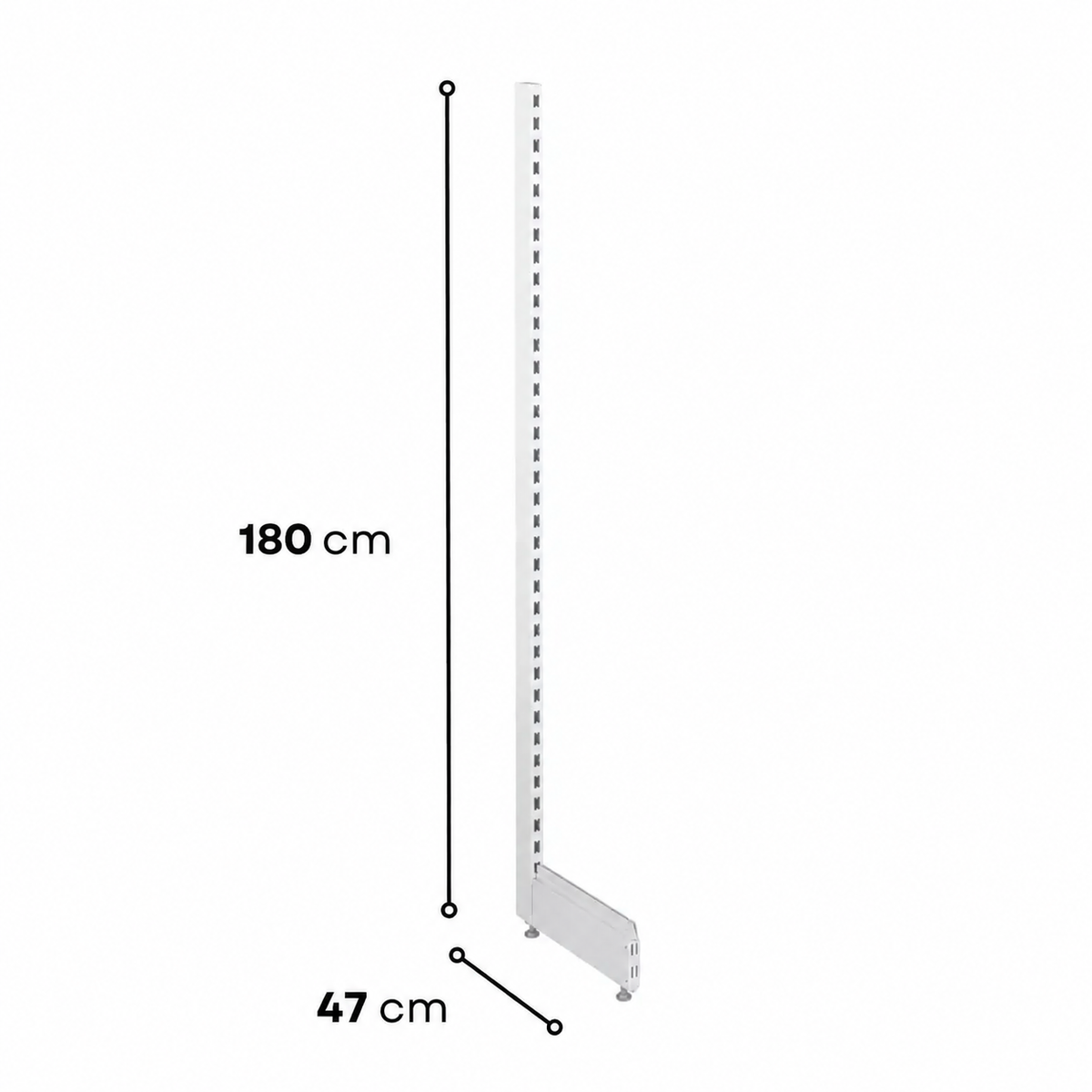 1.8m Wall Shelving End Leg - view 8