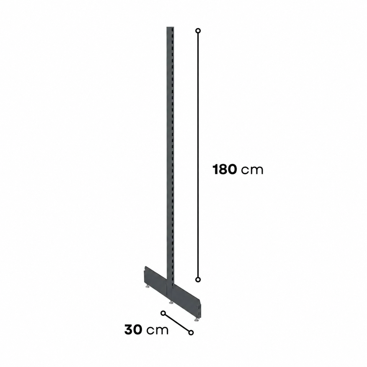 1.8m Gondola Shelving End Leg Set - view 4