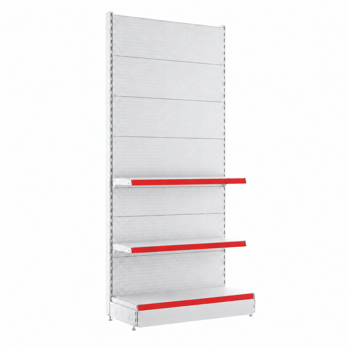 1.8m Wall Pegboard Shelving – 470mm Base & 370mm Upper Shelves - view 4