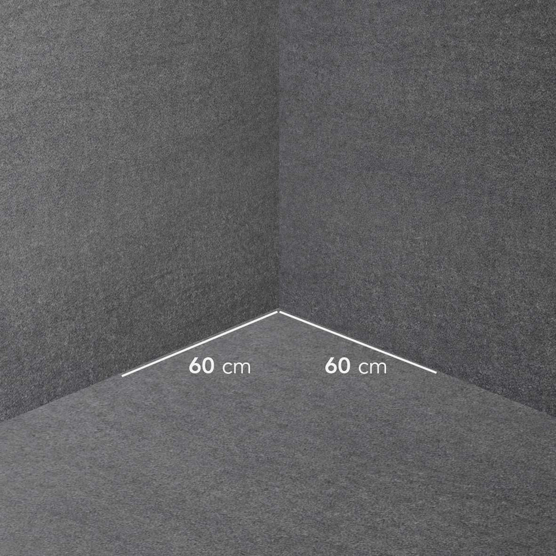 1.8m Corner Wall Shelving Unit – 470mm Base & 370mm Upper Shelves - view 3