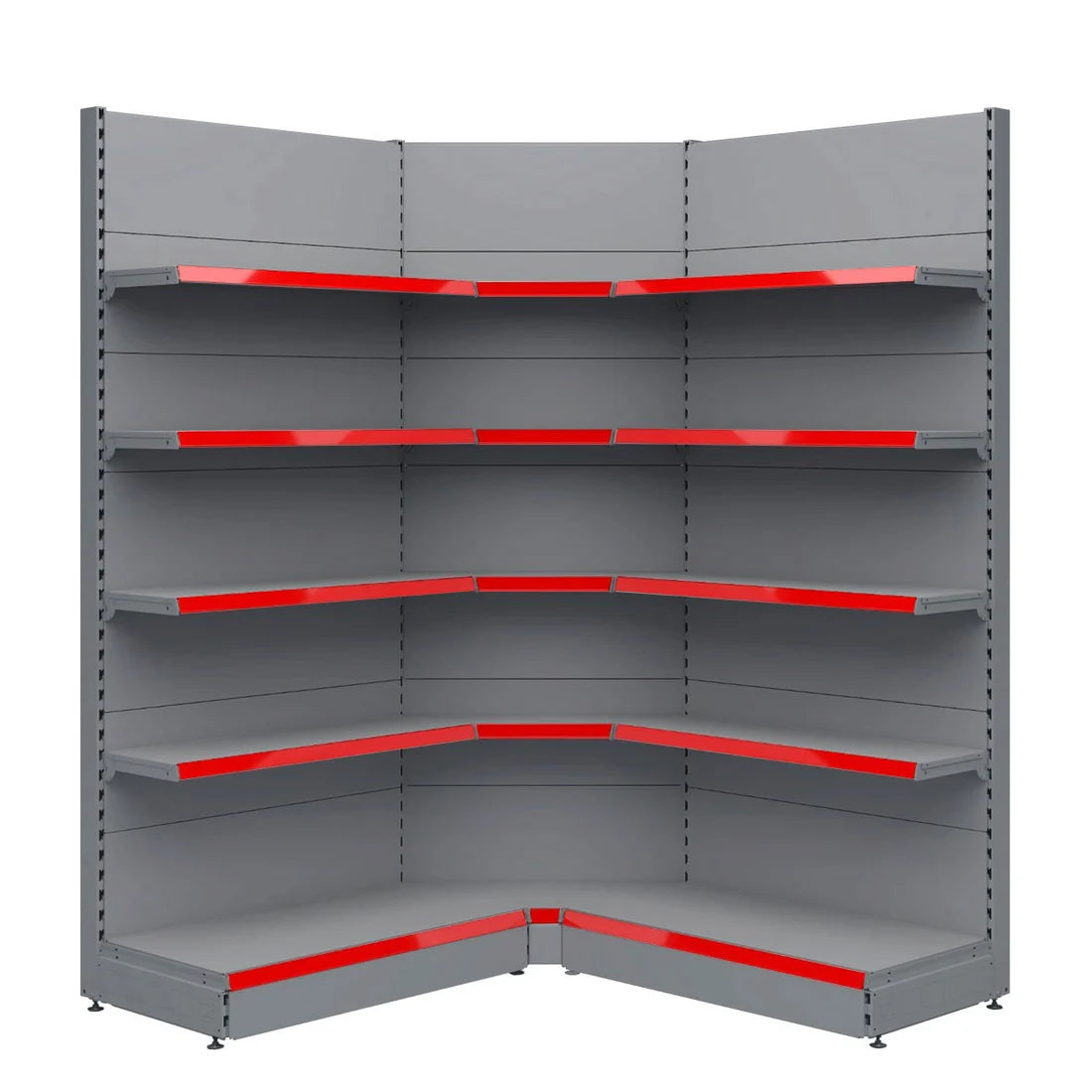 1.8m Corner Wall Shelving Unit – 300mm Base & 300mm Upper Shelves