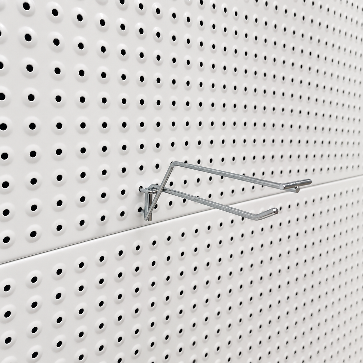 Pegboard Single Hook with Price Tag Arm