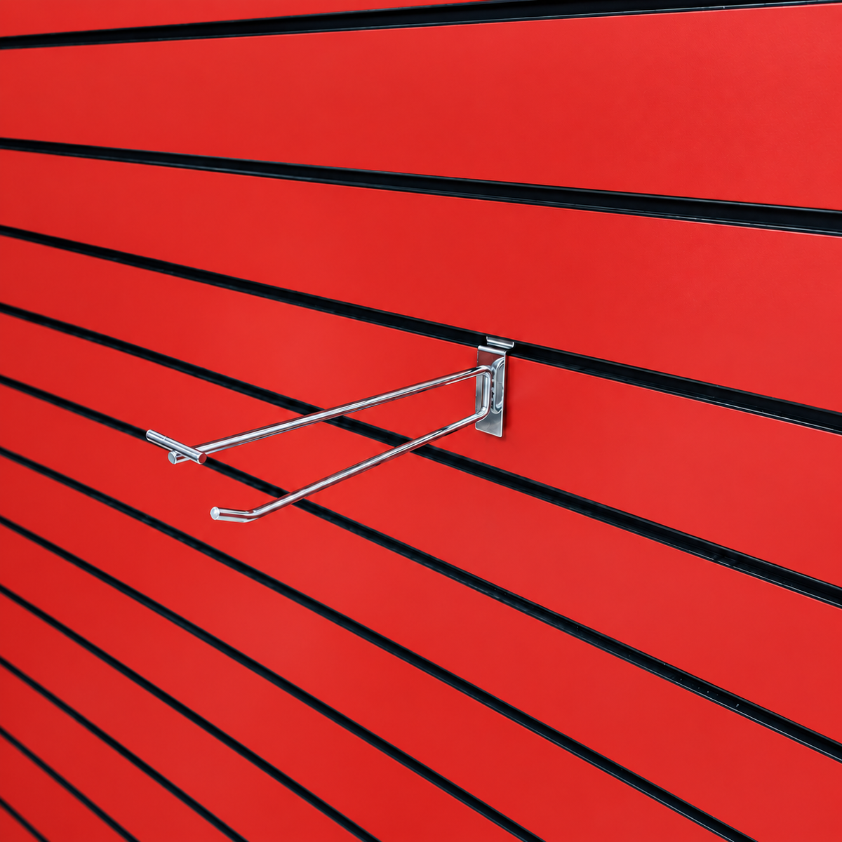 Slatwall Single Hook with Price Tag Arm