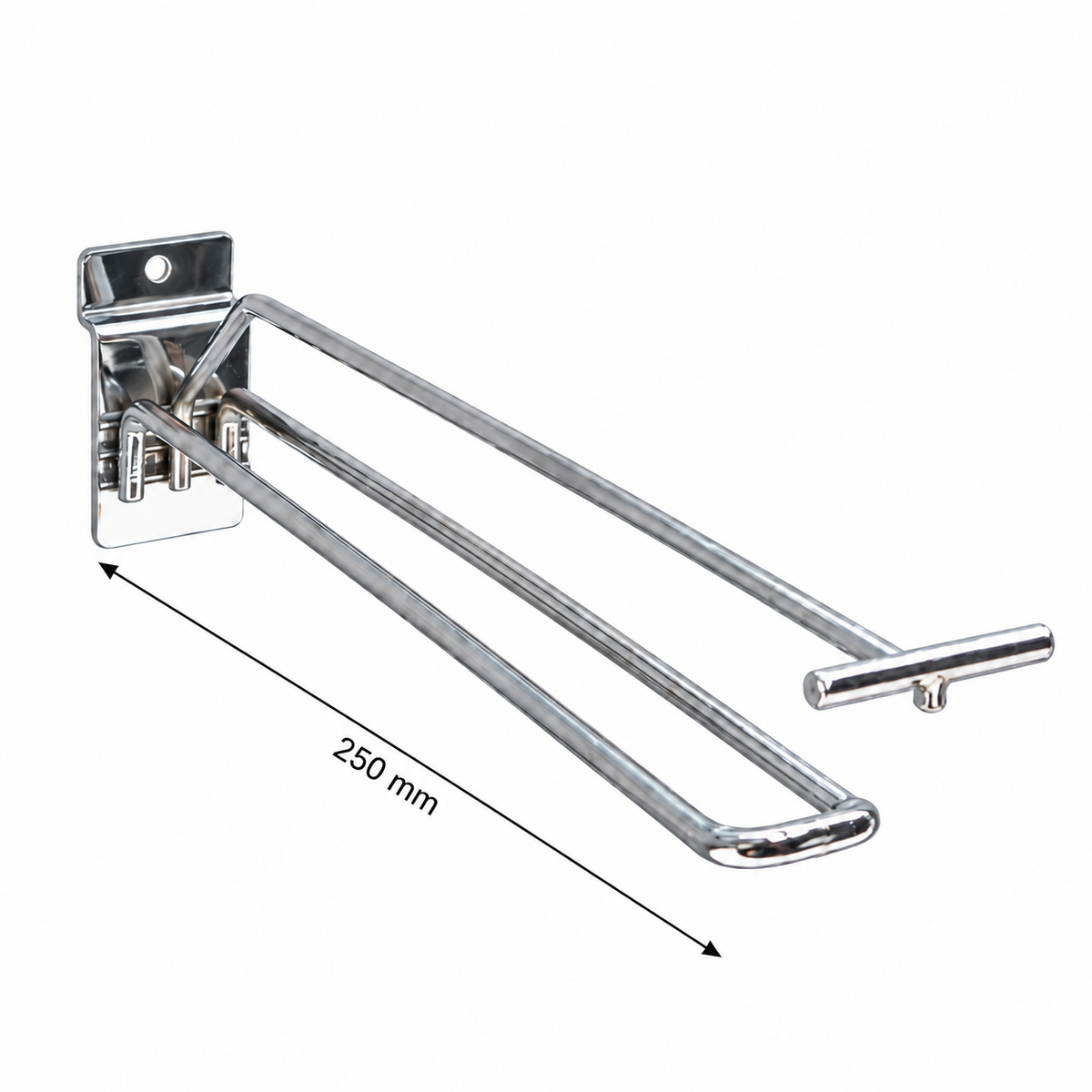Slatwall Euro Hook with Price Tag Arm