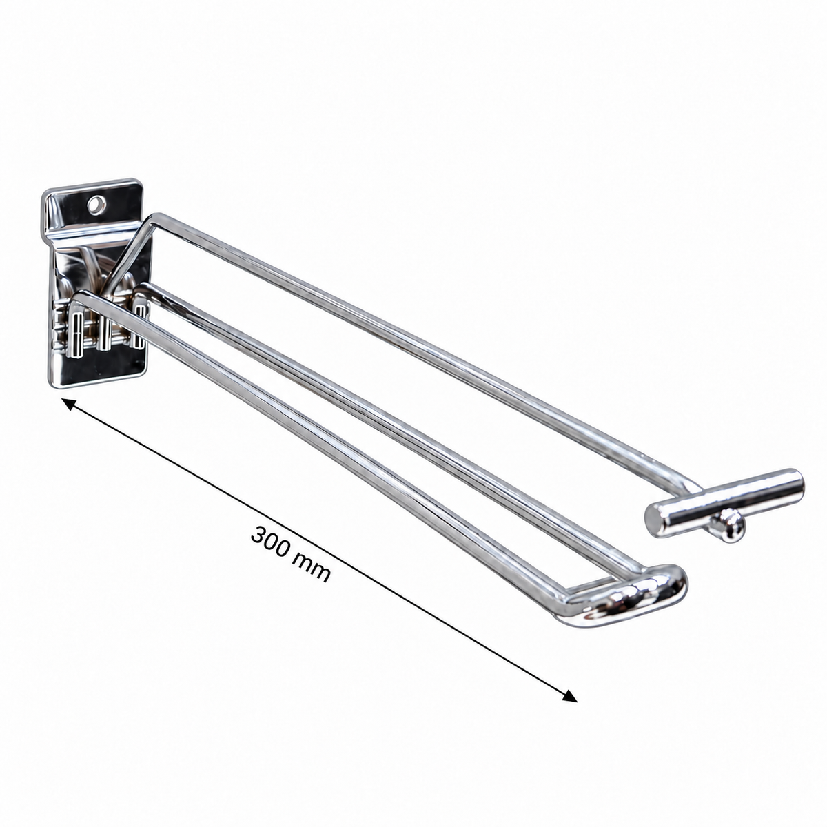 Slatwall Euro Hook with Price Tag Arm