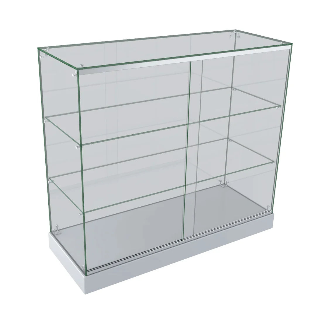Glass Display Counter – White