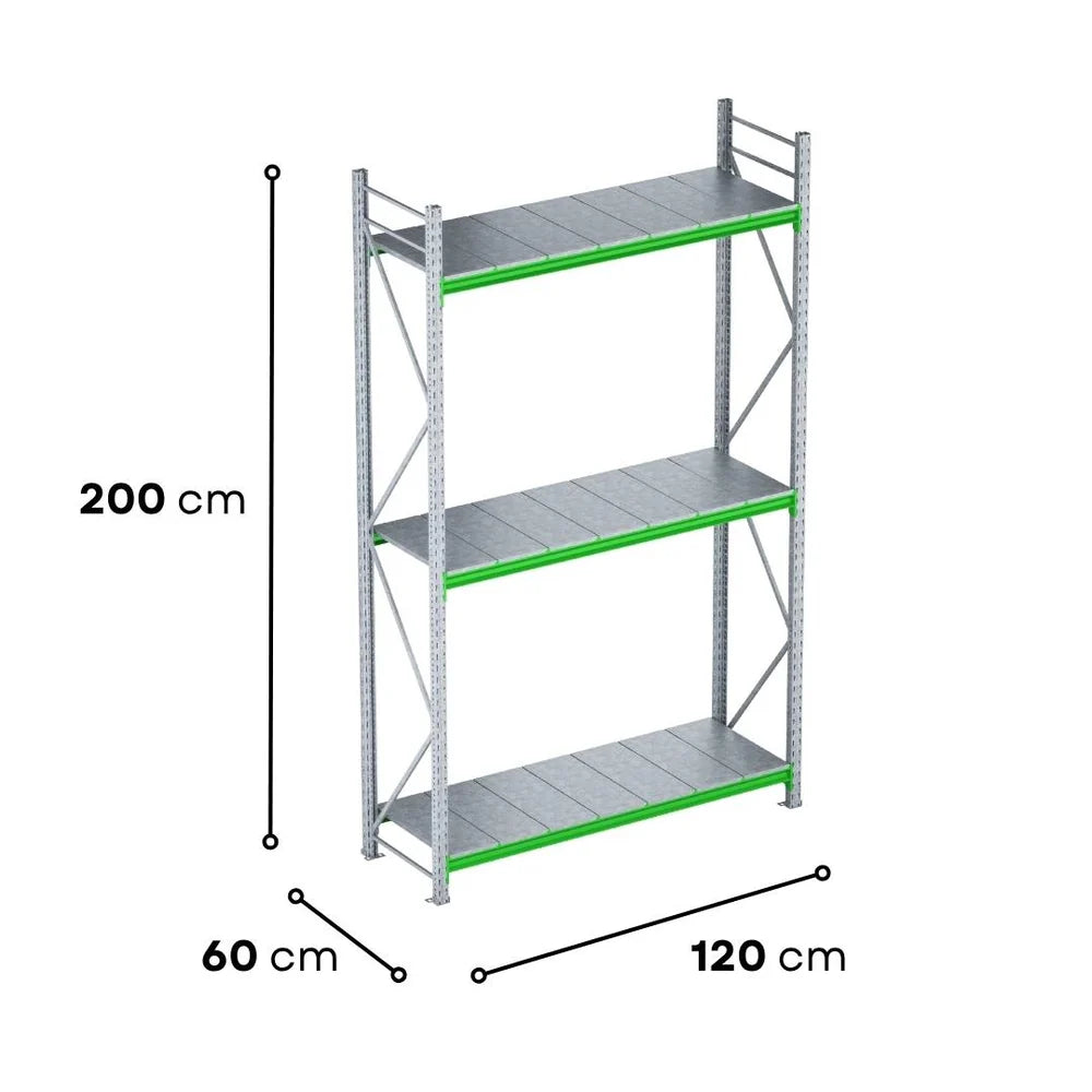 2.0m High Longspan Racking Unit – 600mm Deep