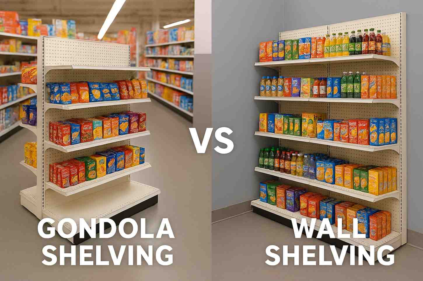 Gondola Shelving vs Wall Shelving: