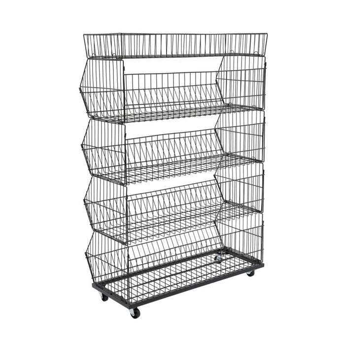 Display Stack Rack 5 Tiers Wire Stacking Display Rack for Retail | Dynamic Shelf UK ...
