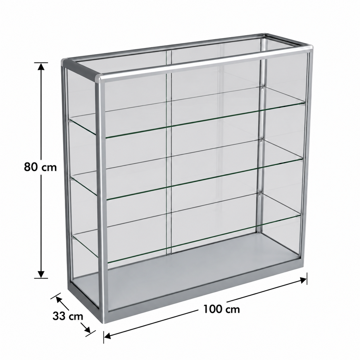 Counter Top Vape Display - Silver (100x80 cm)