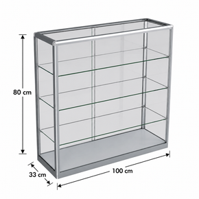 Counter Top Vape Display - Silver (100x80 cm)