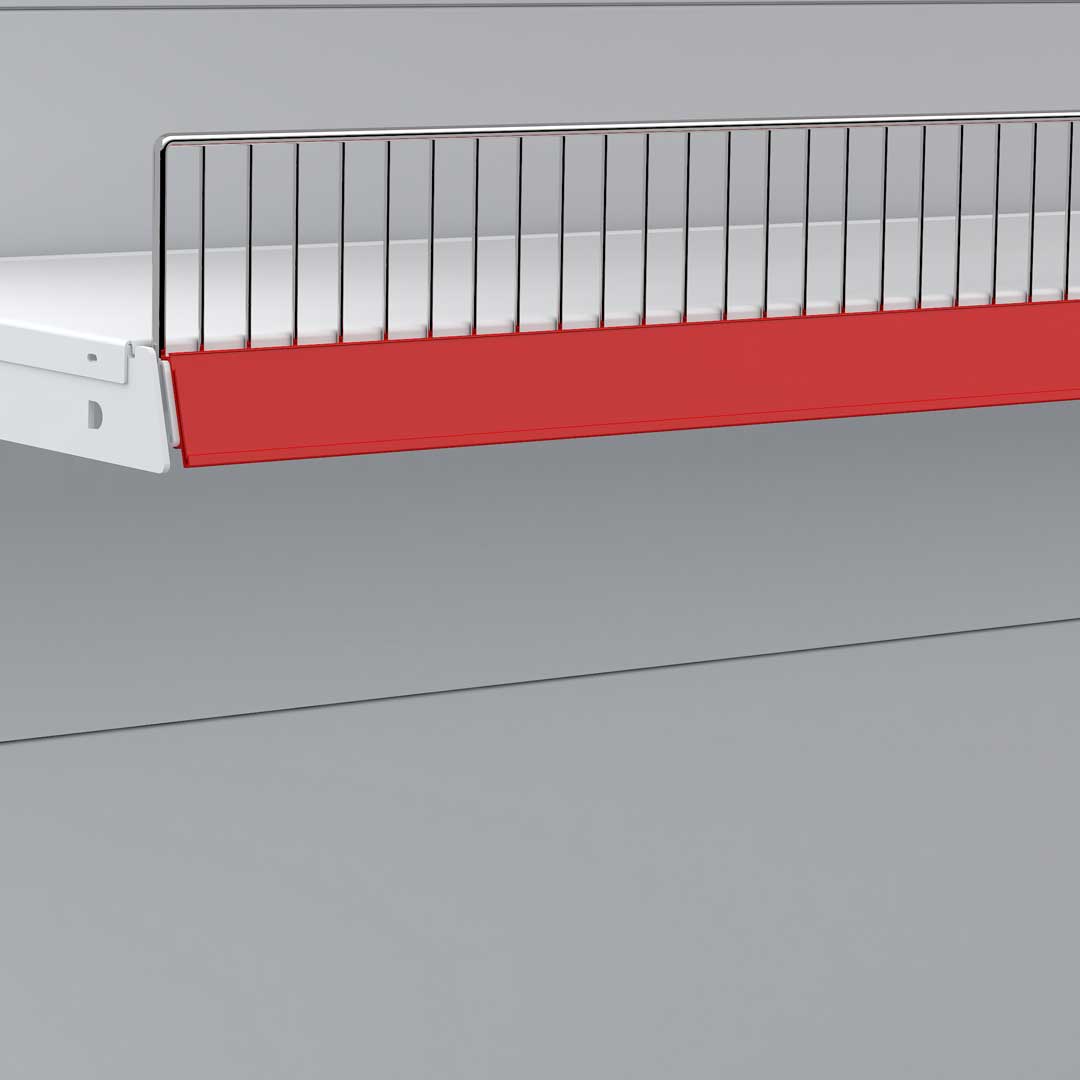 Chrome shelf riser metal shelf riser for retail shelving
