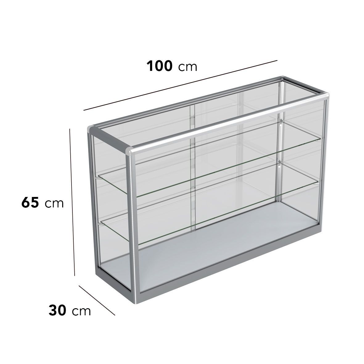 Counter Top Vape Display - Silver (100x65 cm) — view 2