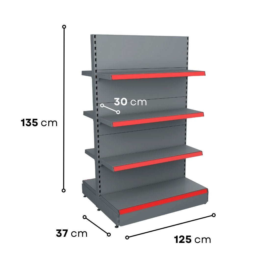 Gondola-Unit-B370-1350-370-3×300-1250-grey