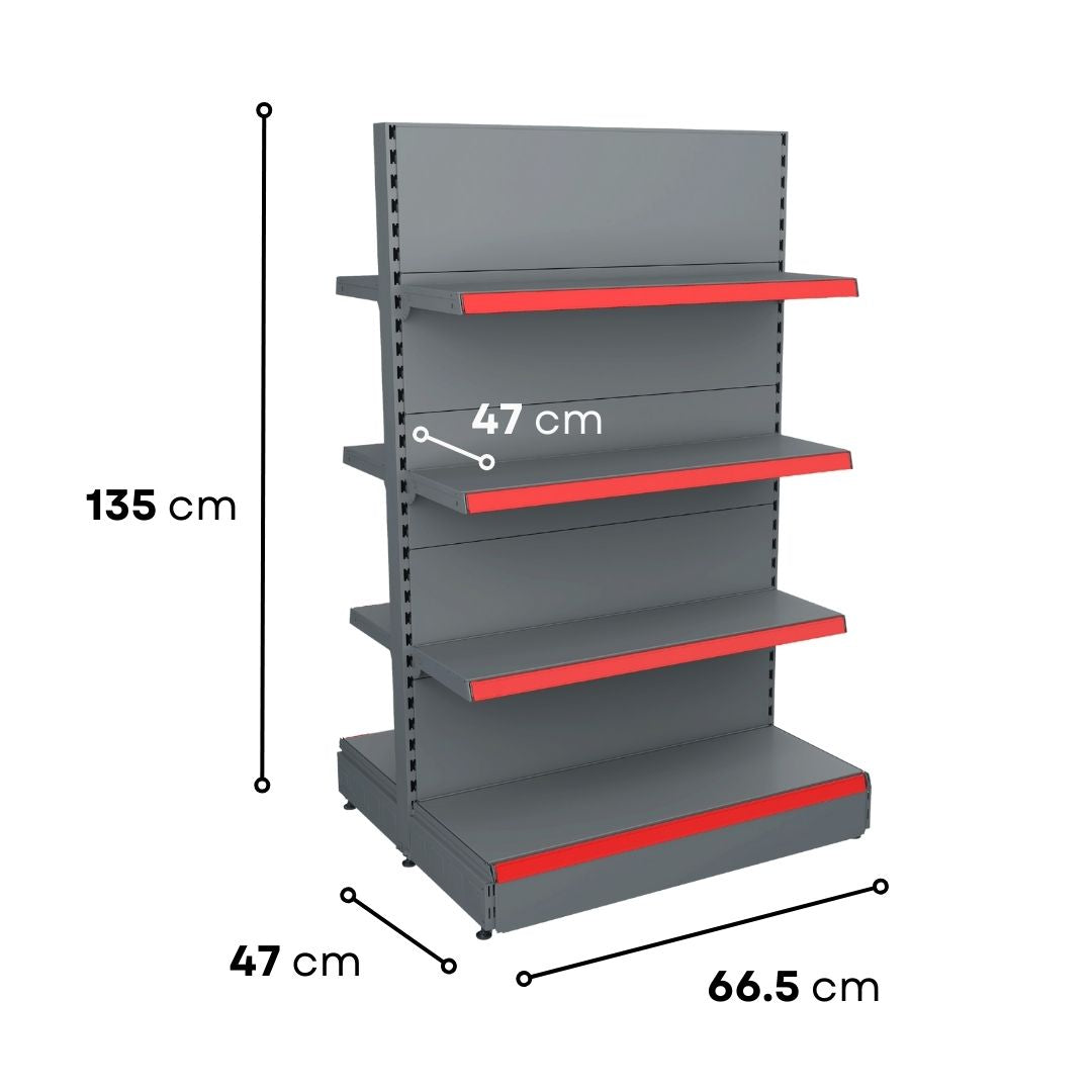Gondola-Unit-B470-1350-470-3×470-665-grey