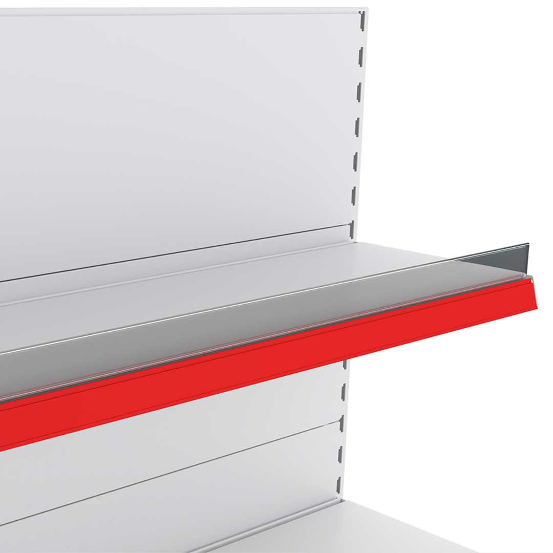 High Plastic Shelf Risers for Retail Shelving Units — view 1