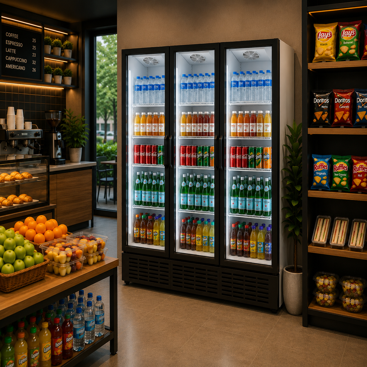 Frigola SDS 1510 DC3 YF 1227L Triple Door Commercial Display Cooler — view 2