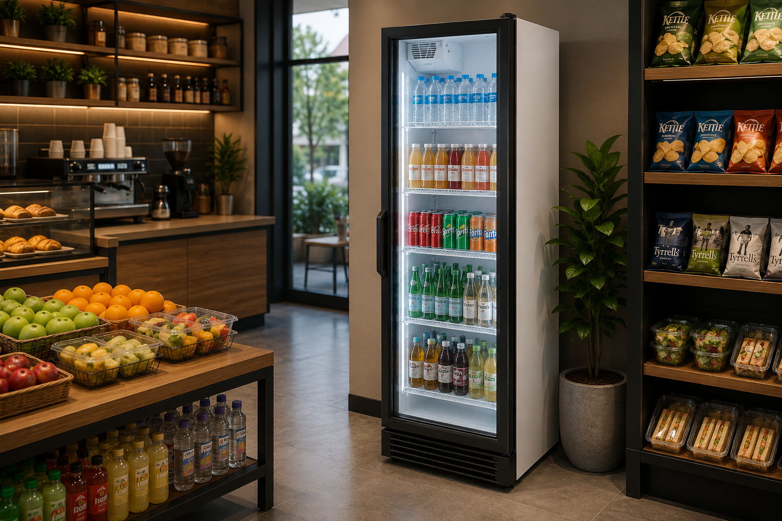 Frigola SDS 385 DC1 CF 352L Single Door Commercial Display Cooler with Illuminated Canopy — view 2