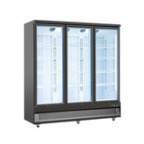 Frigola SD 1470F 2190L Triple Door Commercial Display Chiller with Canopy