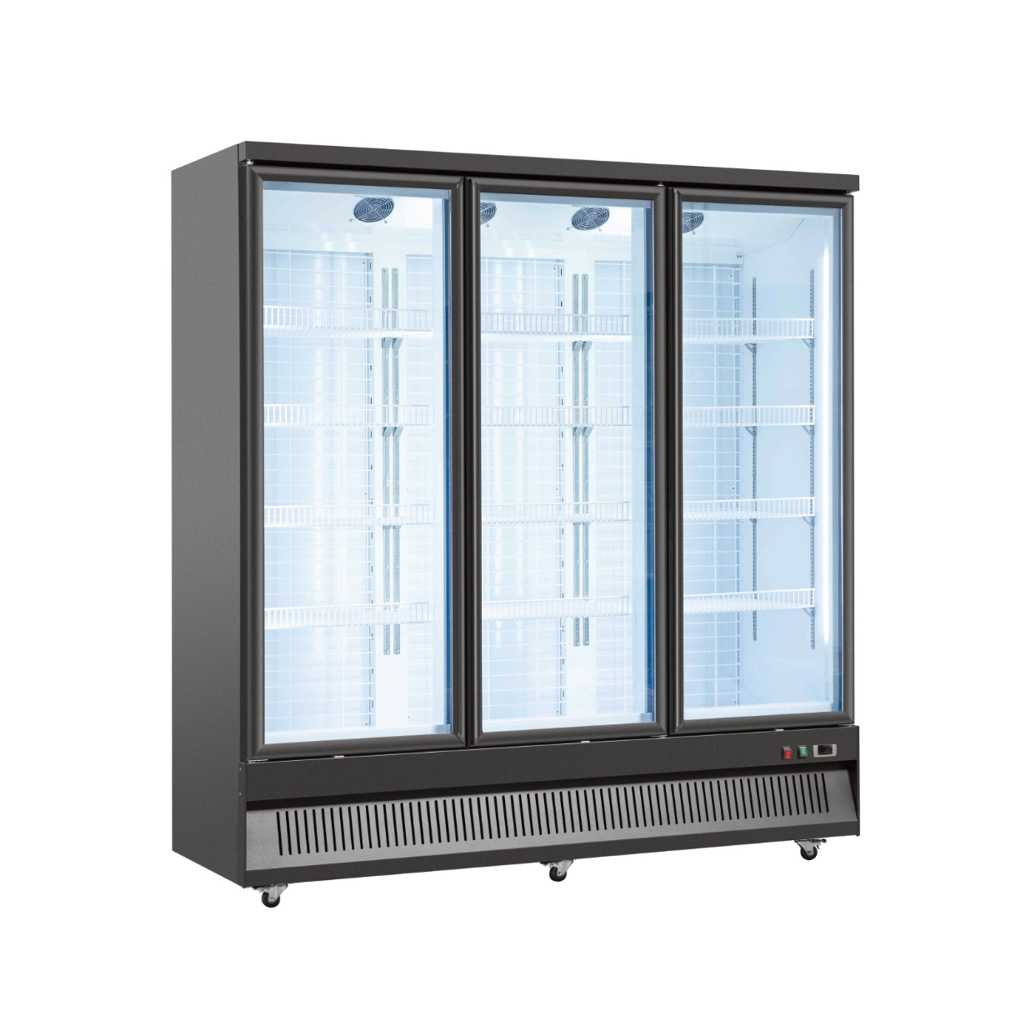 Frigola SD 1470F 2190L Triple Door Commercial Display Cooler with Canopy — view 1