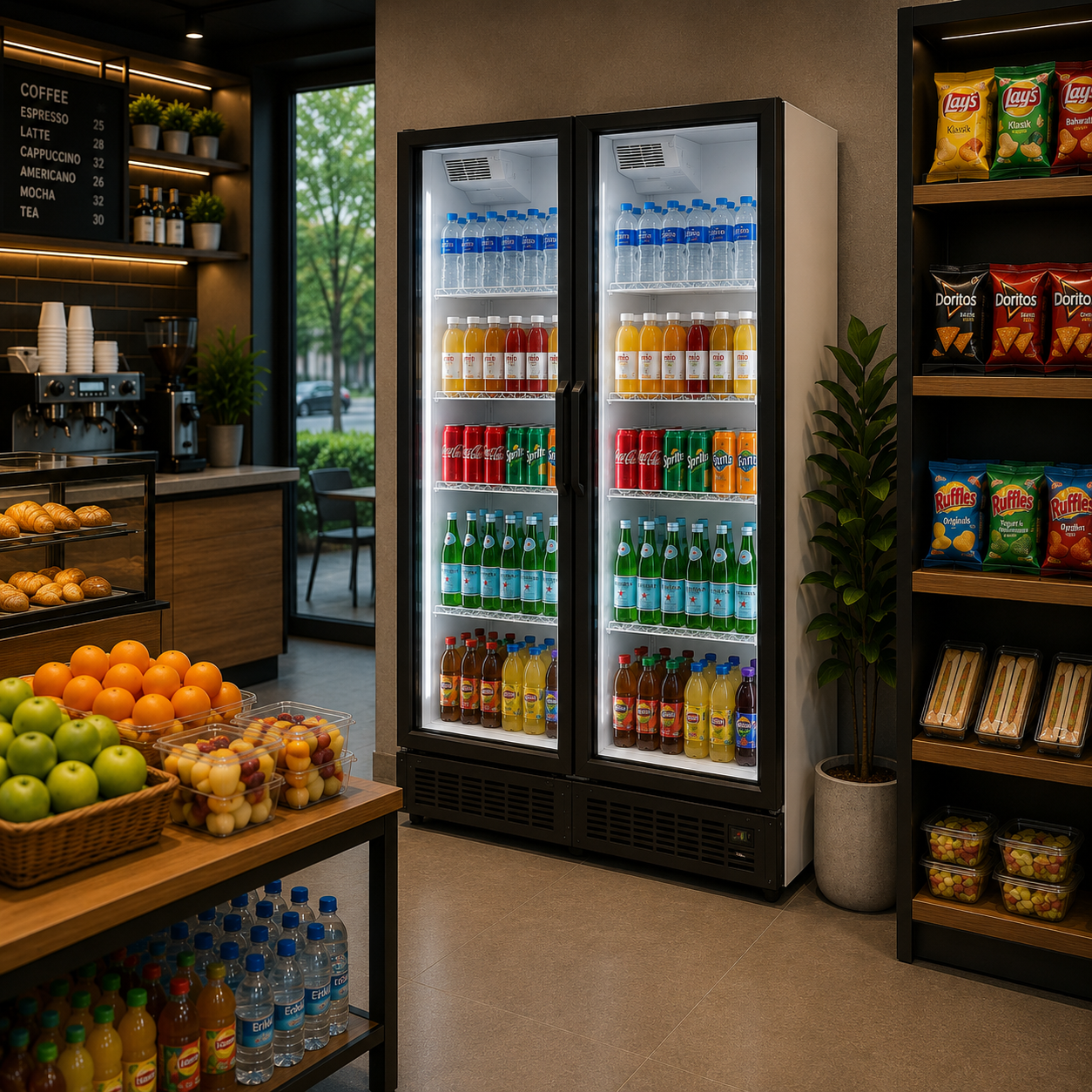 Frigola SDS 770 DC2 CF 705L Double Door Commercial Display Cooler — view 2