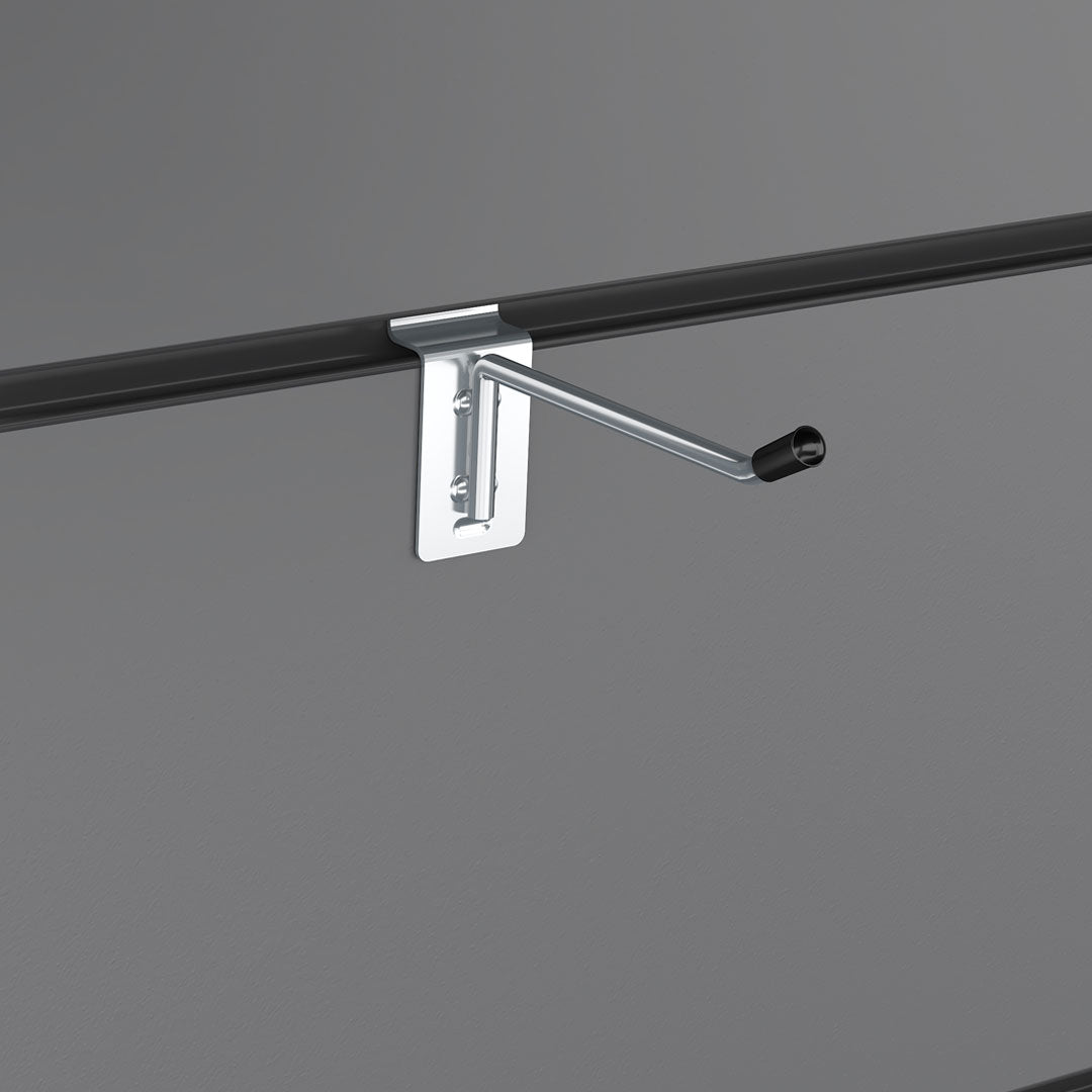 Slatwall Hooks Accessory Single Prong Shop Display 4" 10 cm — Dynamic Shelf