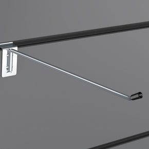 Slatwall Hooks Accessory Single Prong Shop Display 10" 25 cm