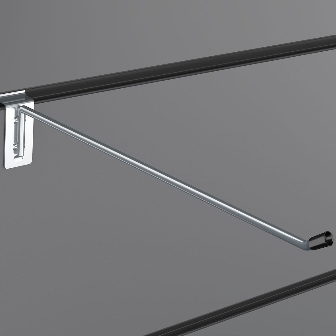 Slatwall Hooks Accessory Single Prong Shop Display 12" 30 cm — Dynamic Shelf