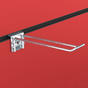 Slatwall Euro Hook Retail Shop Display Fitting Loop Prong 6" 15 cm