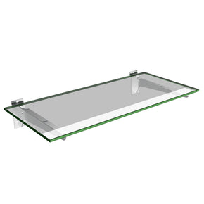 Slatwall Glass Shelf with Brackets (600x300)