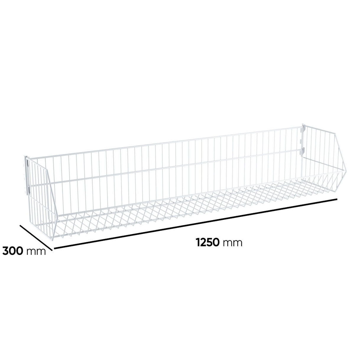 Wire Basket for Shop Shelving (1250 mm) — view 3