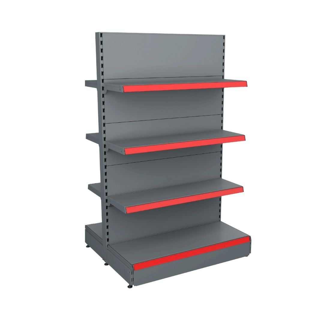 Gondola Unit Grey 3 Shelves