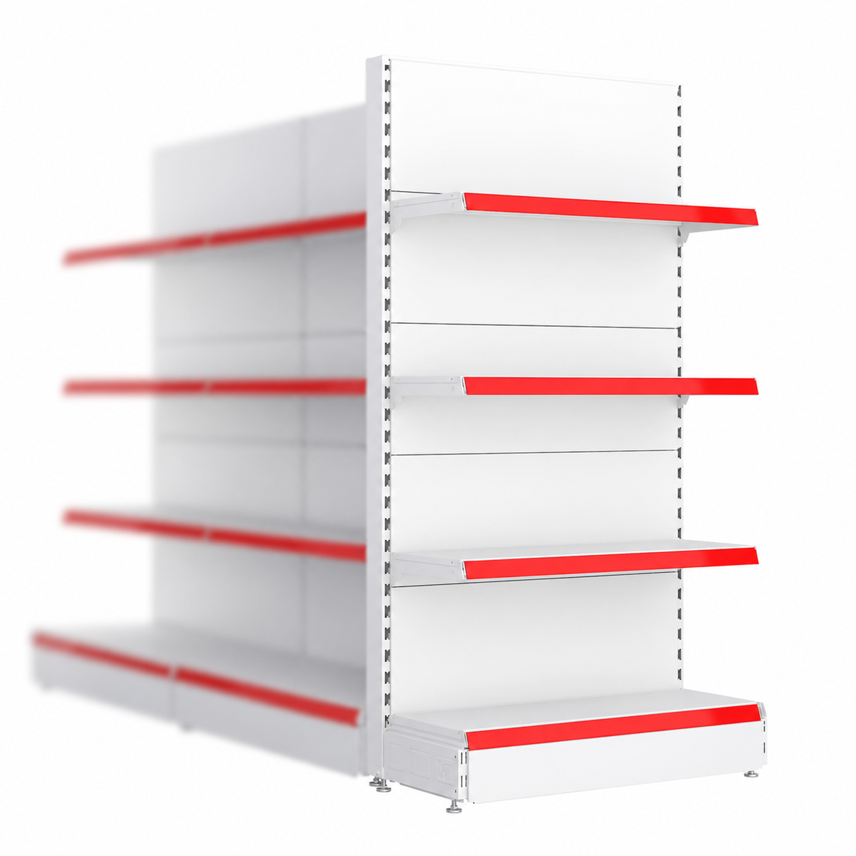 1.8m Gondola Head Unit – 470mm Base & 370mm Upper Shelves