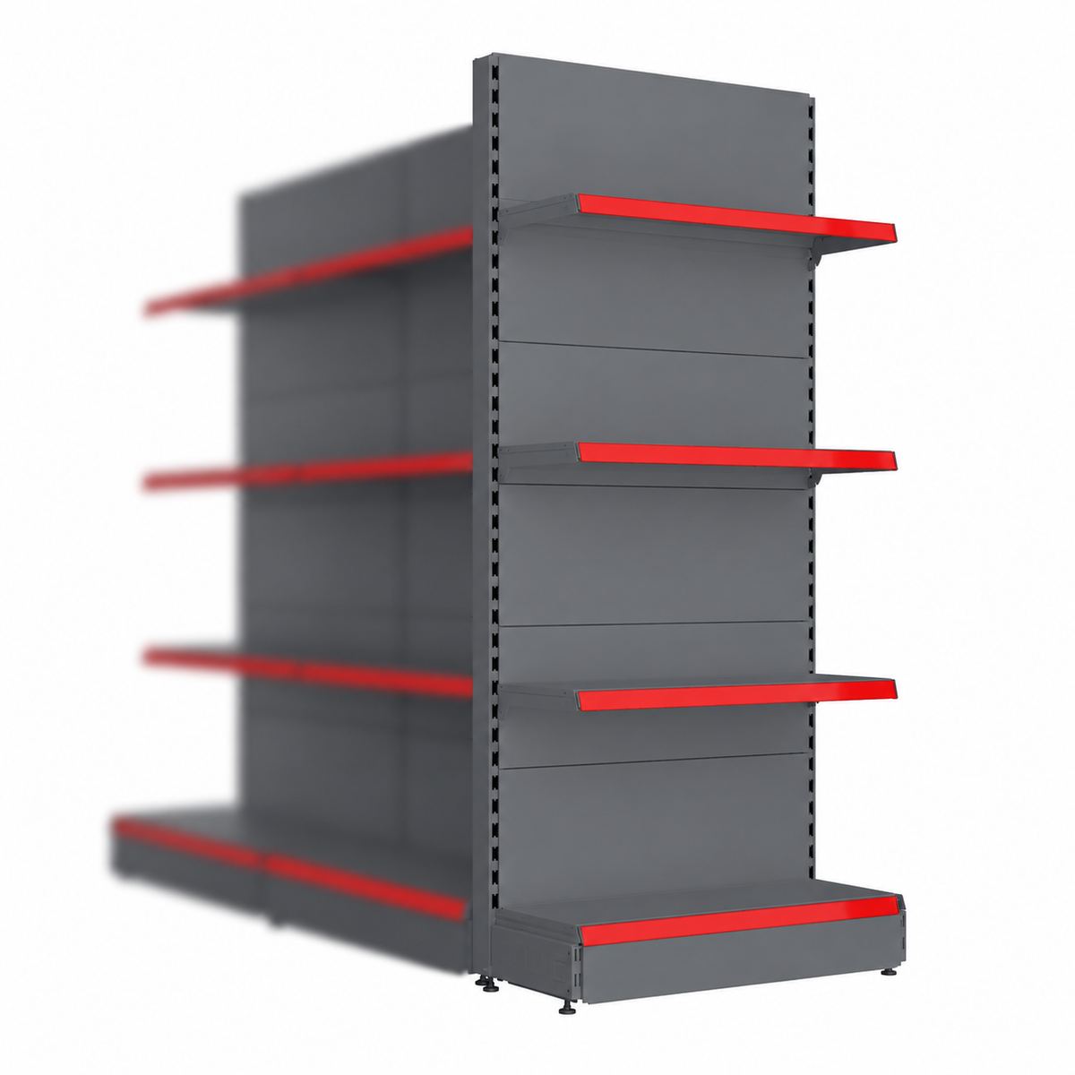 1.6m Gondola Head Unit – 370mm Base & 370mm Upper Shelves