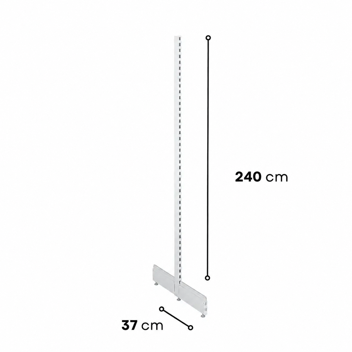 2.4m Gondola Shelving End Leg Set - view 6