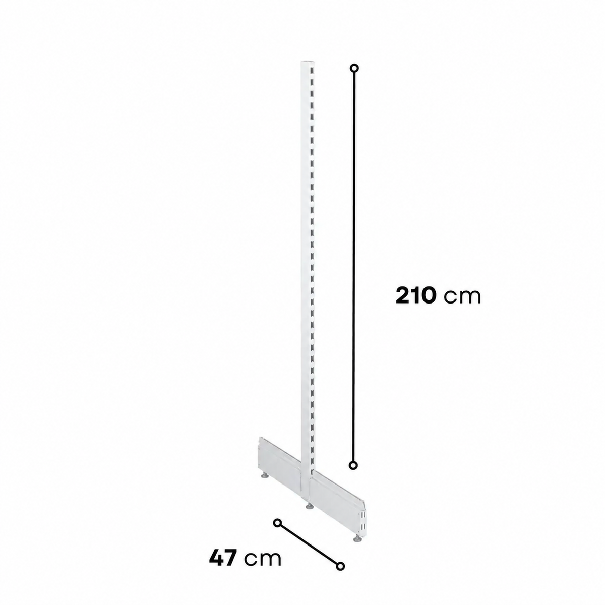2.1m Gondola Shelving End Leg Set - view 7
