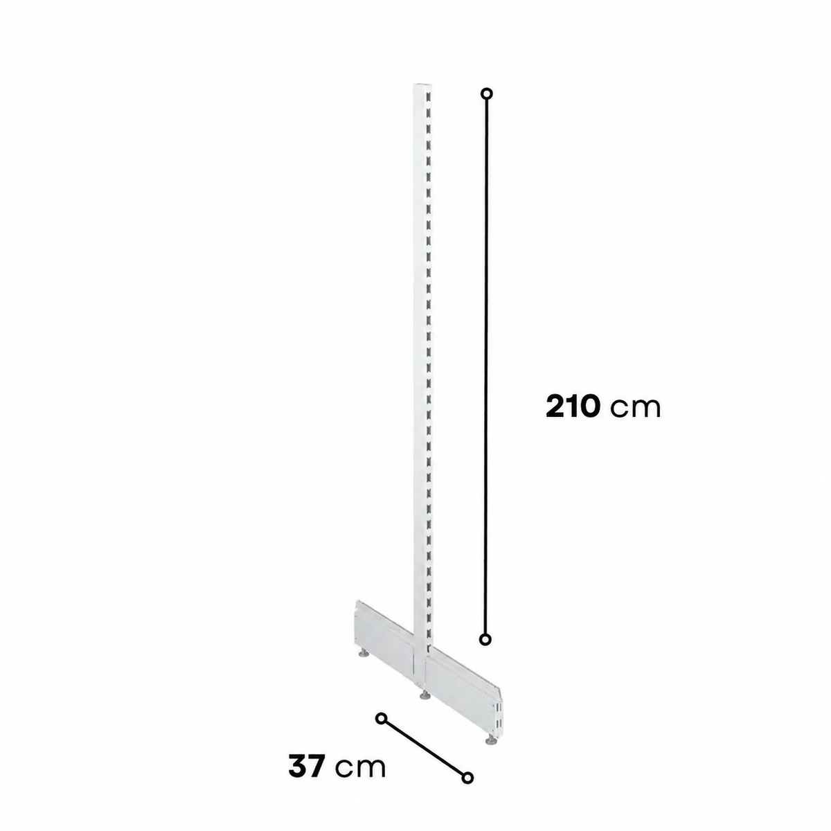 2.1m Gondola Shelving End Leg Set - view 5