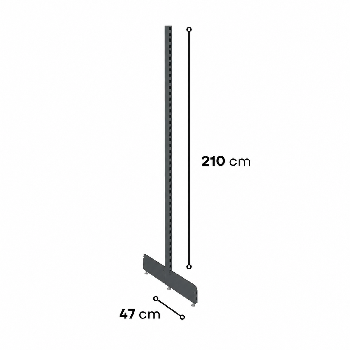 2.1m Gondola Shelving End Leg Set - view 8
