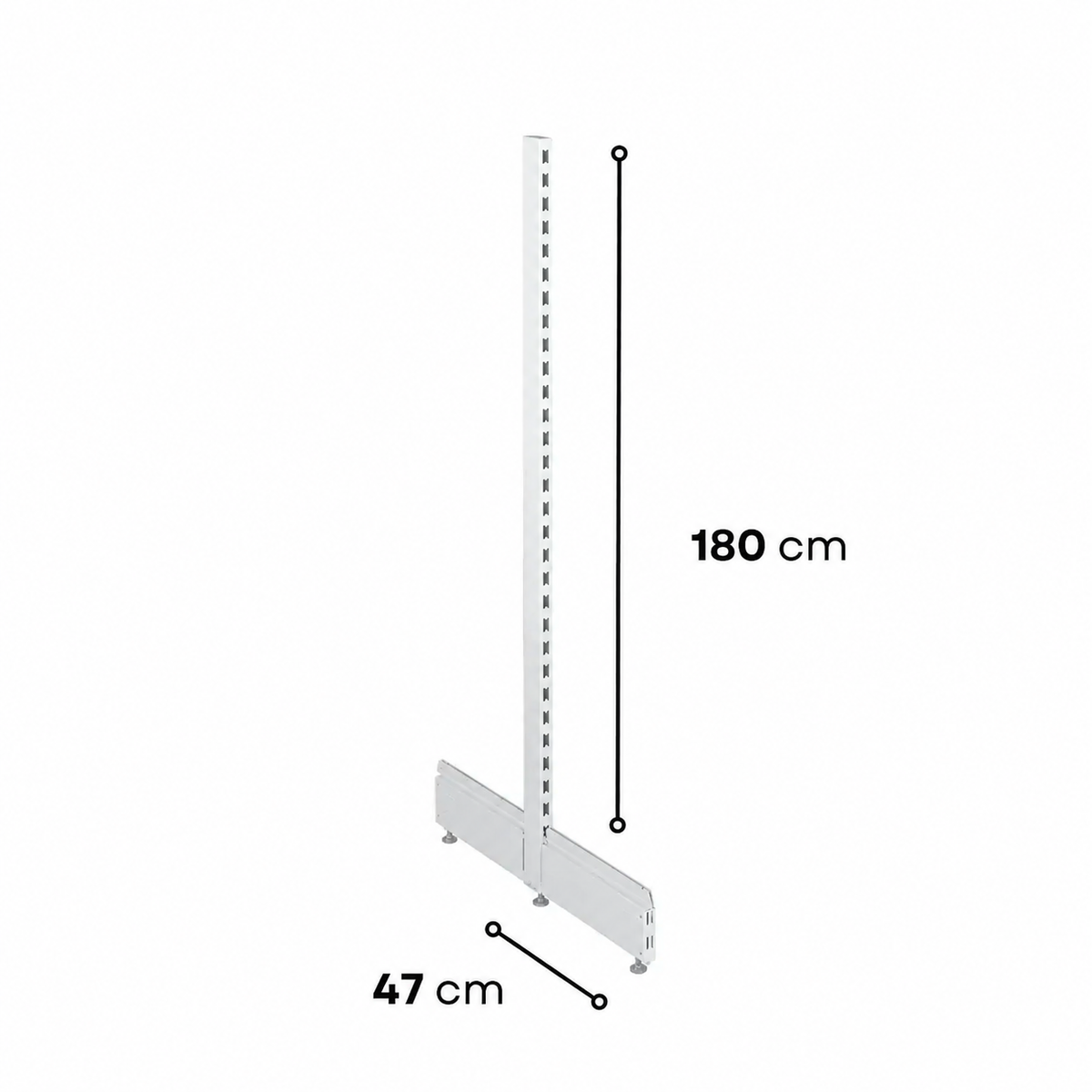 1.8m Gondola Shelving End Leg Set - view 7