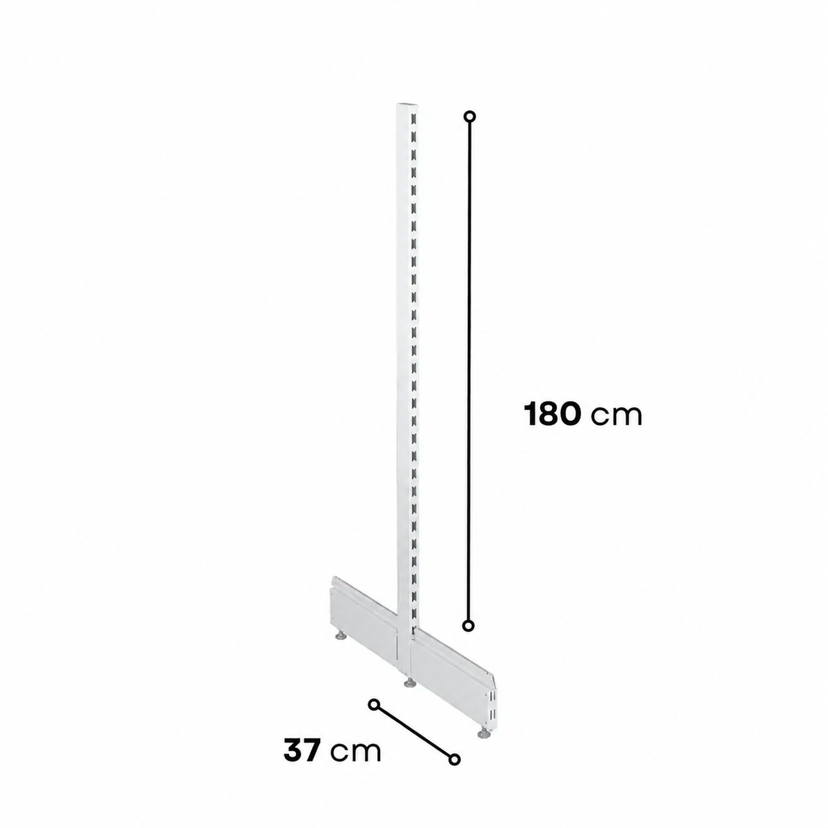 1.8m Gondola Shelving End Leg Set - view 5
