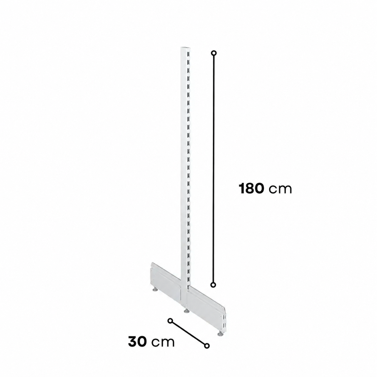 1.8m Gondola Shelving End Leg Set - view 3