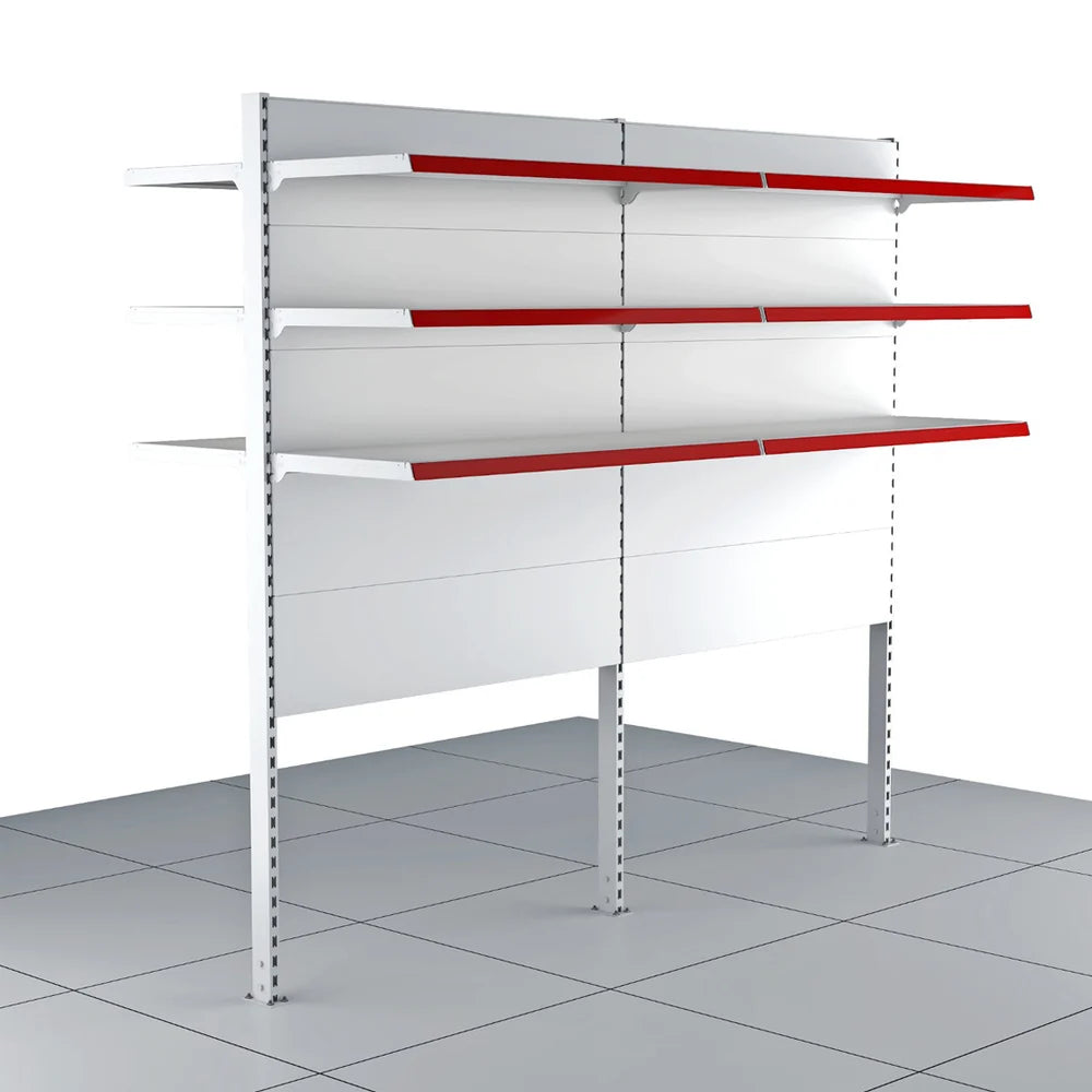 1.6m Double-Sided Over-Freezer Gondola – 370mm Shelves - view 6