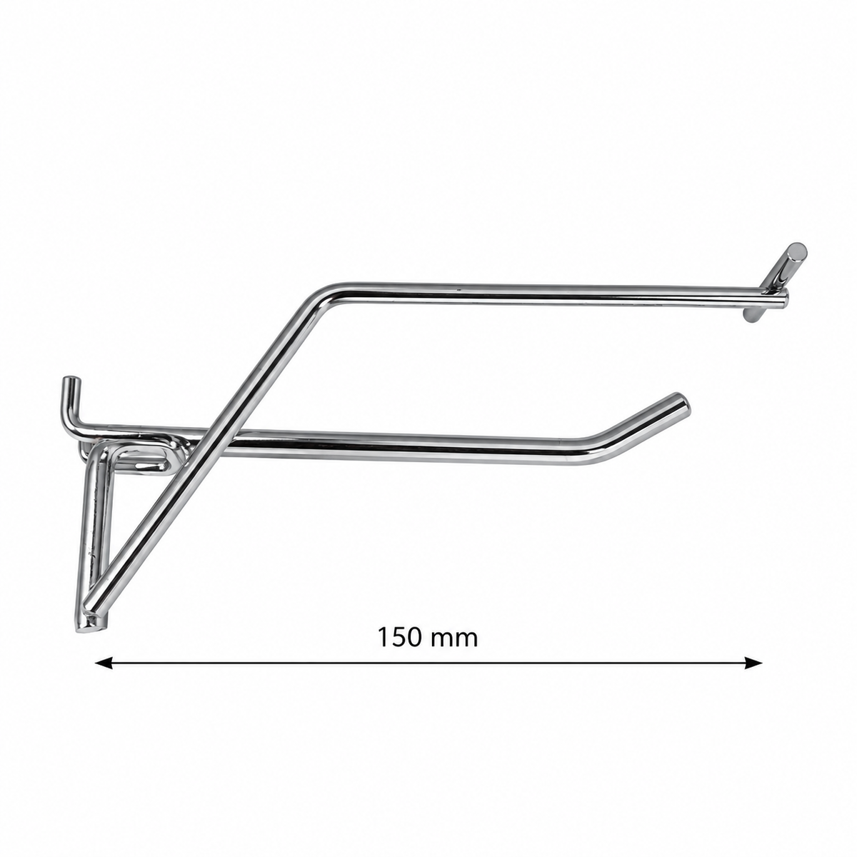 Pegboard Single Hook with Price Tag Arm