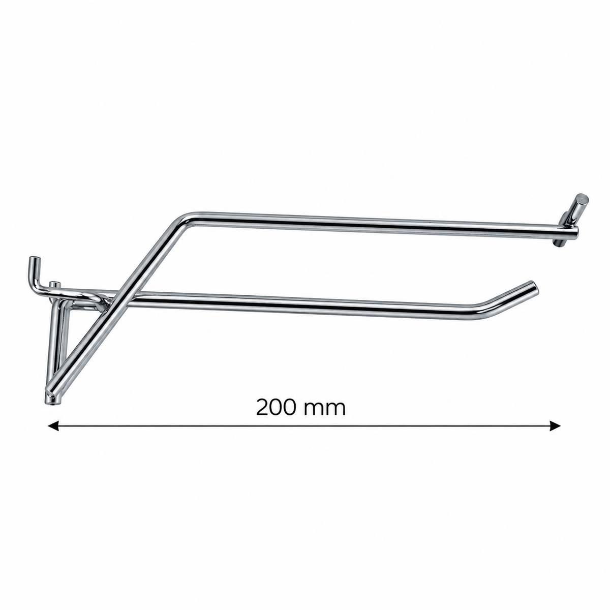 Pegboard Single Hook with Price Tag Arm