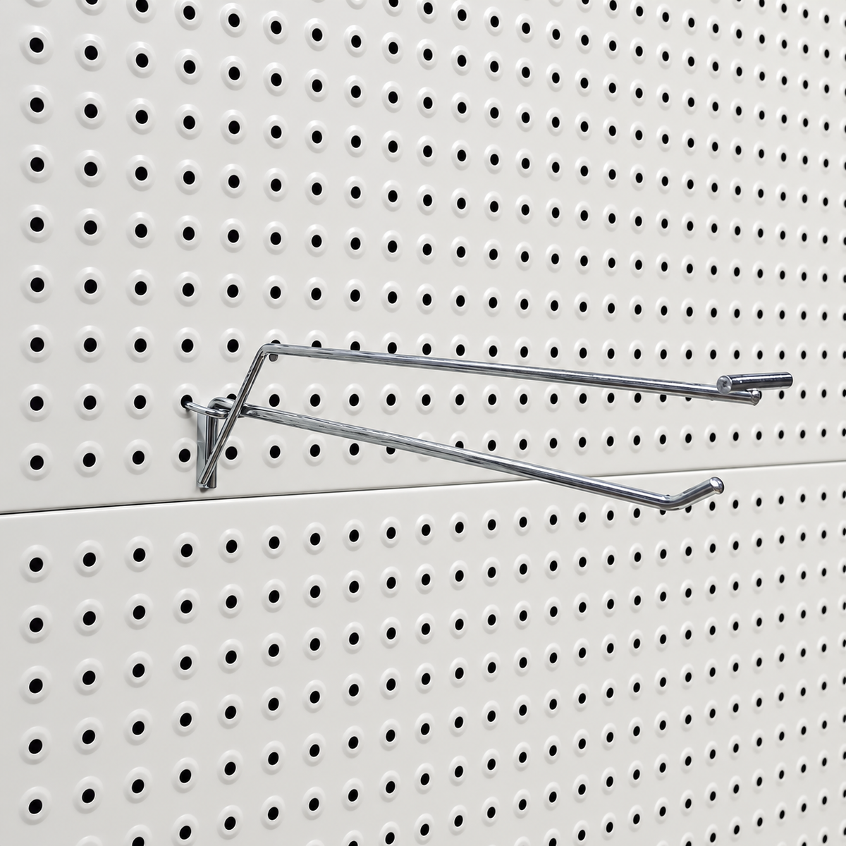 Pegboard Single Hook with Price Tag Arm