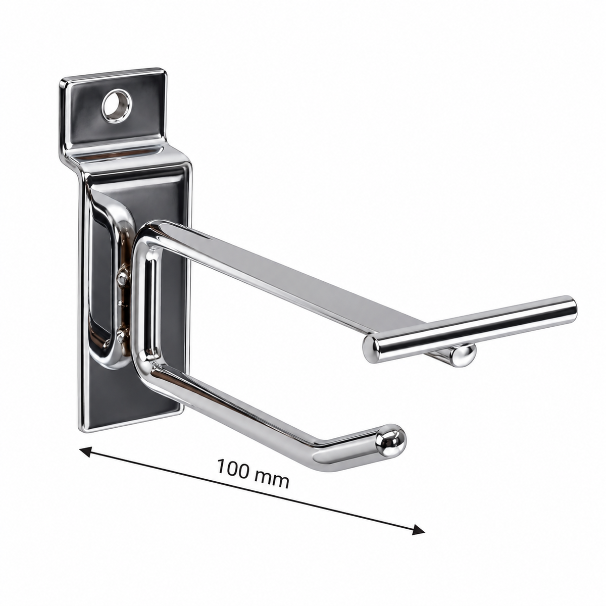 Slatwall Single Hook with Price Tag Arm